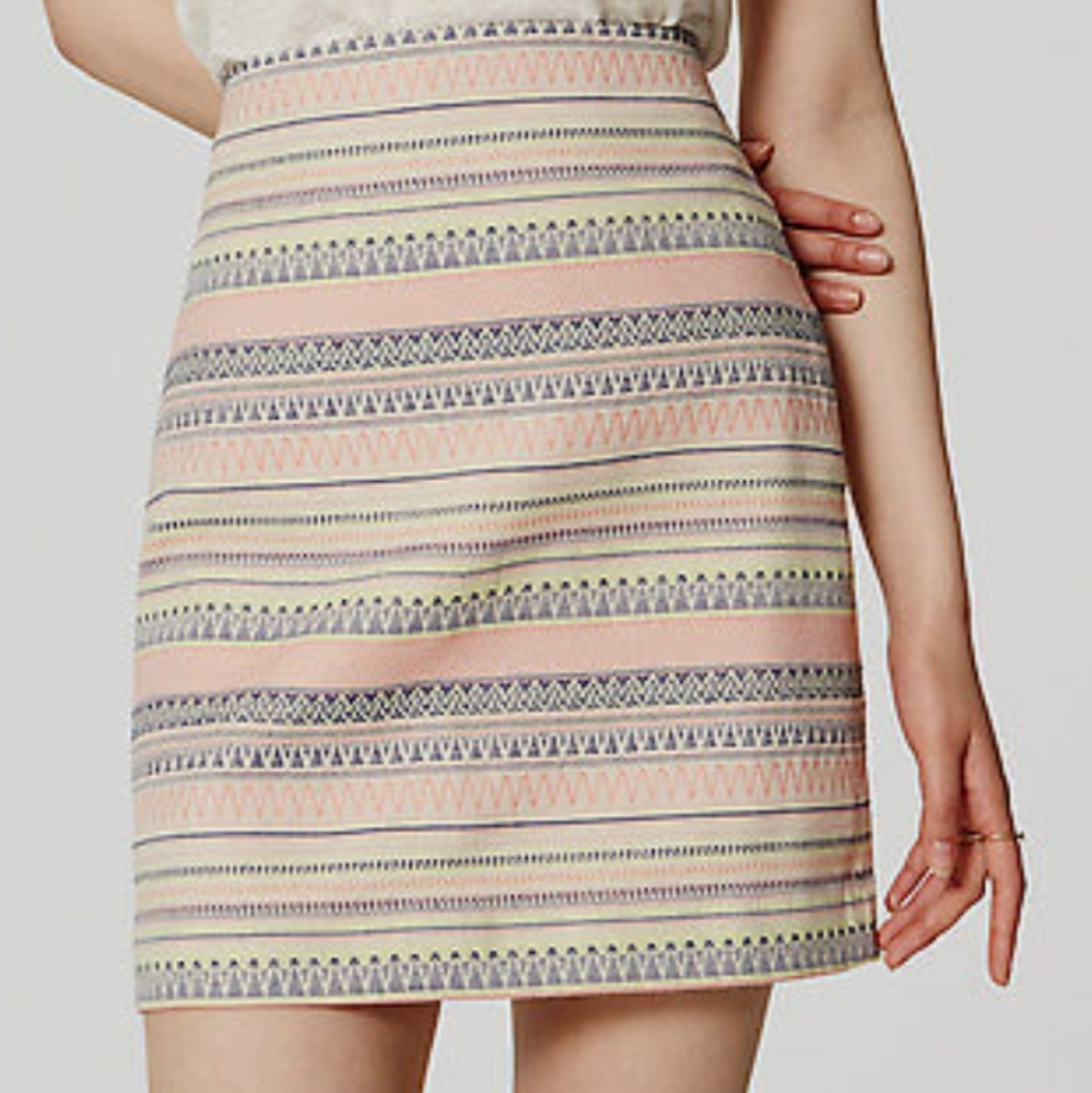 Loft Woven Patterned Mini Skirt Petite - image 2